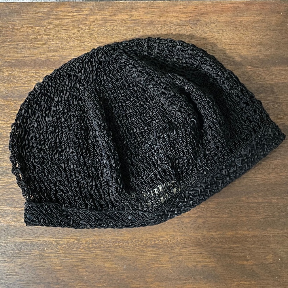 Gabriela Ligenza Vintage 1990s Crochet Boho Beanie Hat